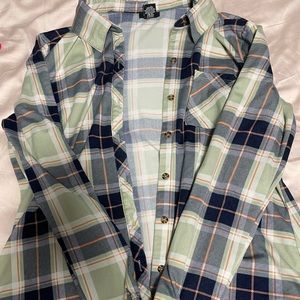 small green flannel